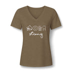CMT Strong Women’s Soft  V-Neck Tee