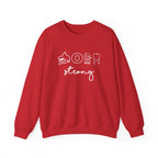 Dental Hygienist Strong Sweatshirt – Shark, Floss & Tooth Dental Pride Crewneck
