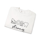 Dental Hygienist Strong Sweatshirt – Shark, Floss & Tooth Dental Pride Crewneck