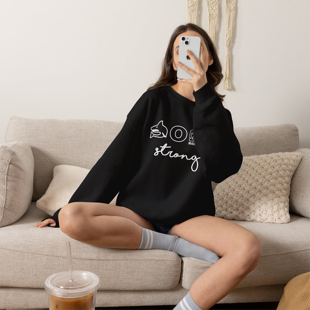 Dental Hygienist Strong Sweatshirt – Shark, Floss & Tooth Dental Pride Crewneck