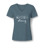 CMT Strong Women’s Soft  V-Neck Tee
