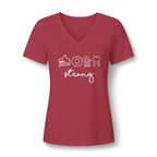 CMT Strong Women’s Soft  V-Neck Tee