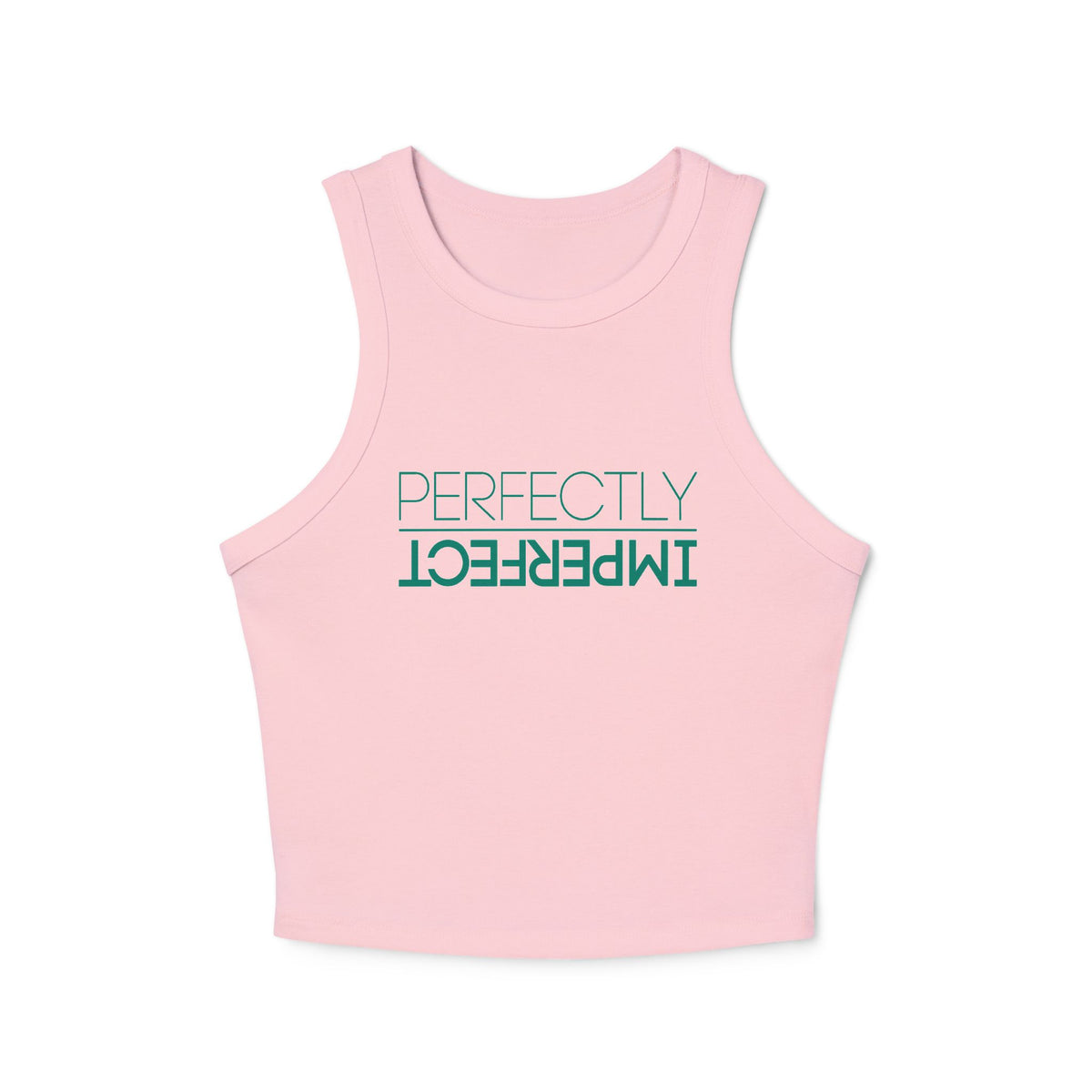 Perfectly Imperfect™ Micro-Rib Cropped Racer Tank
