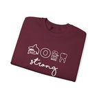 Dental Hygienist Strong Sweatshirt – Shark, Floss & Tooth Dental Pride Crewneck